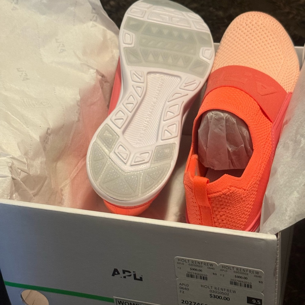 APL Vibrant Coral Sneakers
